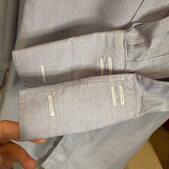 Charles Tyrwhitt Button Down Shirt Mens 16.5 35 Blue White Dress Work Shirt Tux - Picture 3 of 12